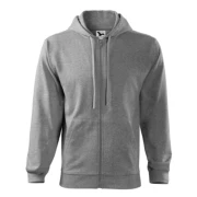 Thumbnail 2 of Malfini Мъжки суитшърт Zipper 410, размер XL, сив