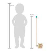 Thumbnail 3 of Small Foot Бебешка дрънкалка за бутане, дървена