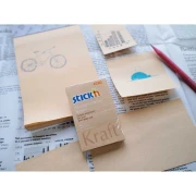 Thumbnail 4 of Stick'n Самозалепващи се листчета Kraft, 76 x 76 mm, кафяви, 100 листа
