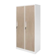 Thumbnail 5 of Гардероб RFG, двоен, метален, с 4 врати, 600 х 450 х 1850 mm, кехлибарен дъб и бяло