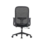 Thumbnail 2 of Работен стол RFG Mojito W, дамаска и меш, полиамидна основа, до 120 kg, черна облегалка, черна седалка