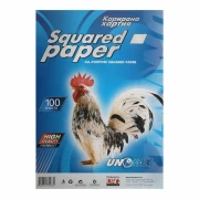 Thumbnail 1 of Unofax Карирана хартия, A4, вестникарска, 100 листа