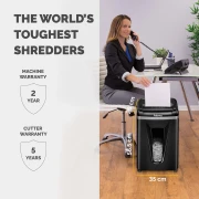 Thumbnail 2 of Шредер за унищожаване на документи Fellowes 450M, Micro-Cut, 22 L, P-5, време за работа 10 мин