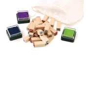 Thumbnail 3 of Small Foot Комплект печати, с букви, в чанта