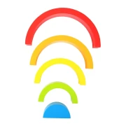 Thumbnail 2 of Small Foot Форми за нареждане Дъга, дървени, 5 части