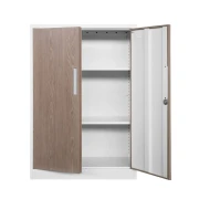 Thumbnail 2 of Шкаф RFG, метален, два рафта, 900 х 400 х 1300 mm, кехлибарен дъб и бяло