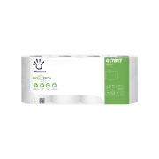 Thumbnail 1 of Тоалетна хартия Papernet, Bio tech, целулоза, трипластова, 250 къса, 8 броя