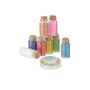 Thumbnail 3 of Moxy Декоративни мъниста, в бутилка, 8 цвята