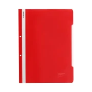 Thumbnail 3 of Office 1 Папка, PP, с перфорация, червена, 12 броя