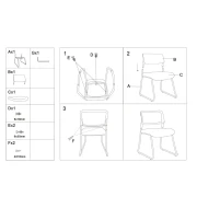 Thumbnail 2 of Посетителски стол RFG Evo 4S M, текстил, метална основа, до 120 kg, сив