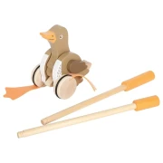 Thumbnail 5 of Small Foot Играчка пате за бутане, дървена, с движеща се глава