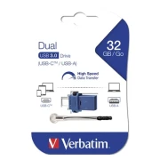 Thumbnail 2 of USB флаш памет Verbatim Store 'n' Go Dual Drive, USB 3.2, Type A/Type C, 32GB
