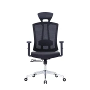 Thumbnail 5 of Ергономичен офис стол RFG Primo Lux Chrome HB, дамаска и меш, до 130 kg, черен