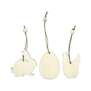 Thumbnail 2 of Creativ Company Орнаменти с великденски мотиви, дървени, 9 броя