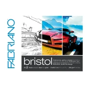 Thumbnail 1 of Fabriano Блок за рисуване Bristol, 297 x 420 mm, 250 g/m2, гладък, подлепен, 20 листа