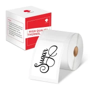 Thumbnail 3 of Phomemo Етикети за термопринтер XP4060, на ролка, бели, 4 х 6 cm, 130 етикета