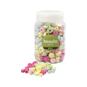 Thumbnail 3 of Creativ Company Мъниста с дупка, дървени, цветни, в буркан, 400 ml