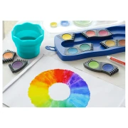 Thumbnail 5 of Faber-Castell Акварелни бои Connector, 12 цвята, синя палитра