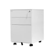 Thumbnail 2 of Контейнер RFG, метален, с три чекмеджета и ключ, 390 х 520 х 600 mm, бял