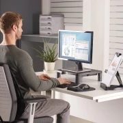 Thumbnail 6 of Поставка за монитор Fellowes Standard, максимално тегло 27 kg, 21'', графит