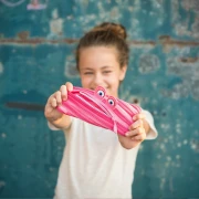 Thumbnail 2 of Zipit Несесер Talking Monstars, среден, розов