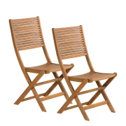 Thumbnail 1 of Fieldmann Комплект градински столове FDZN 4012-T, сгъваеми, 2 броя