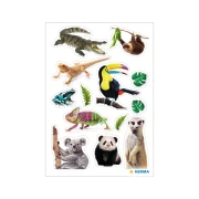 Thumbnail 2 of Herma Самозалепващи се етикети Екзотични животни, 3 листа