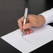 Thumbnail 2 of Hugo Boss Химикалка Contour Brushed, в кутия, сребриста