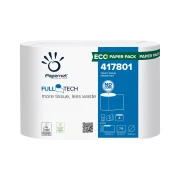 Thumbnail 1 of Тоалетна хартия Papernet, Full Tech, целулоза, двупластова, 715 къса, 4 броя, 100.1 m