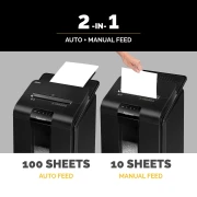 Thumbnail 3 of Шредер за унищожаване на документи Fellowes Automax 100M, Micro Cut, 23 L, P-4, време за работа 15 мин