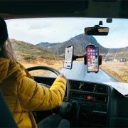 Thumbnail 6 of Поставка за телефон TNB, двойна, въртяща се на 360 градуса, 7'', черна