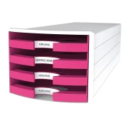 Thumbnail 4 of HAN Бокс за документи Impuls Trend, с 4 чекмеджета, розов