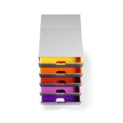 Thumbnail 2 of Durable Бокс за документи Varicolor, с 5 чекмеджета ,сив