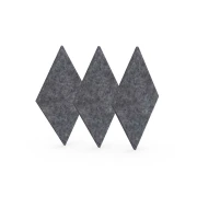 Thumbnail 3 of Акустично пано Narbutas Pet, диамант, 115 х 200 х 9 mm, PET филц, 3 броя, сиво