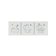 Thumbnail 3 of Покривало за тоалетна чиния Rulopak, 43 х 35.5 cm, 250 броя