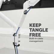 Thumbnail 2 of Стойка за 2 монитора Fellowes, с двойно рамо, до 8 kg, 32'', бяла