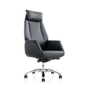 Thumbnail 4 of Кресло RFG EOOS, работно, екокожа, до 150 kg, черна седалка, черна облегалка