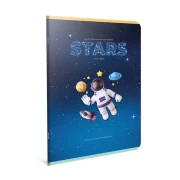 Thumbnail 2 of Gipta Тетрадка Stars А4, бяла хартия, малки квадратчета, картонена корица, шита, 60 листа
