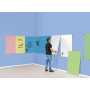 Thumbnail 3 of Rocada Бяла дъска Skin Duo, магнитна, 120 x 240 cm, 2 модула