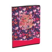 Thumbnail 6 of Тетрадка, A4, малки квадратчета 5 x 5 mm, офсетова хартия, 60 листа, дизайни за момиче