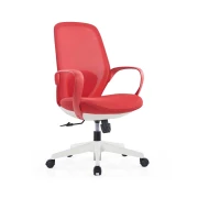 Thumbnail 6 of Офис стол RFG Egg W, дамаска и меш, полиамидна основа, до 130 kg, червен