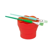 Thumbnail 6 of Faber-Castell Чаша за рисуване Clic&Go, сгъваема, червена