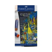 Thumbnail 1 of Faber-Castell Маслени пастели Creative Studio, металик, 12 цвята