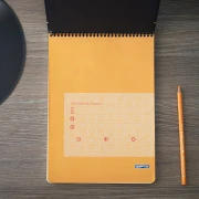 Thumbnail 5 of Gipta Academia Пад, 19 x 26 cm, бял, широки редове, микроперфорация, твърда корица, със спирала, 100 листа