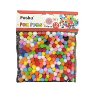 Thumbnail 2 of Foska Помпони за декорация, цветни, 200 броя