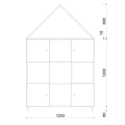 Thumbnail 3 of Къща, детски модул, 120 х 40 х 128 cm, ПДЧ 18 mm