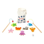 Thumbnail 7 of Small Foot Игра риболов за пътуване, в текстилна торбичка