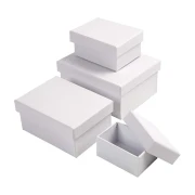 Thumbnail 3 of Creativ Company Картонени кутии, правоъгълни, бели, 4 броя
