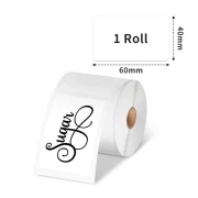 Thumbnail 2 of Phomemo Етикети за термопринтер XP4060, на ролка, бели, 4 х 6 cm, 130 етикета