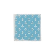 Thumbnail 1 of Gespaensterwald Подложка за чаша, мраморна, котви, синя 0909